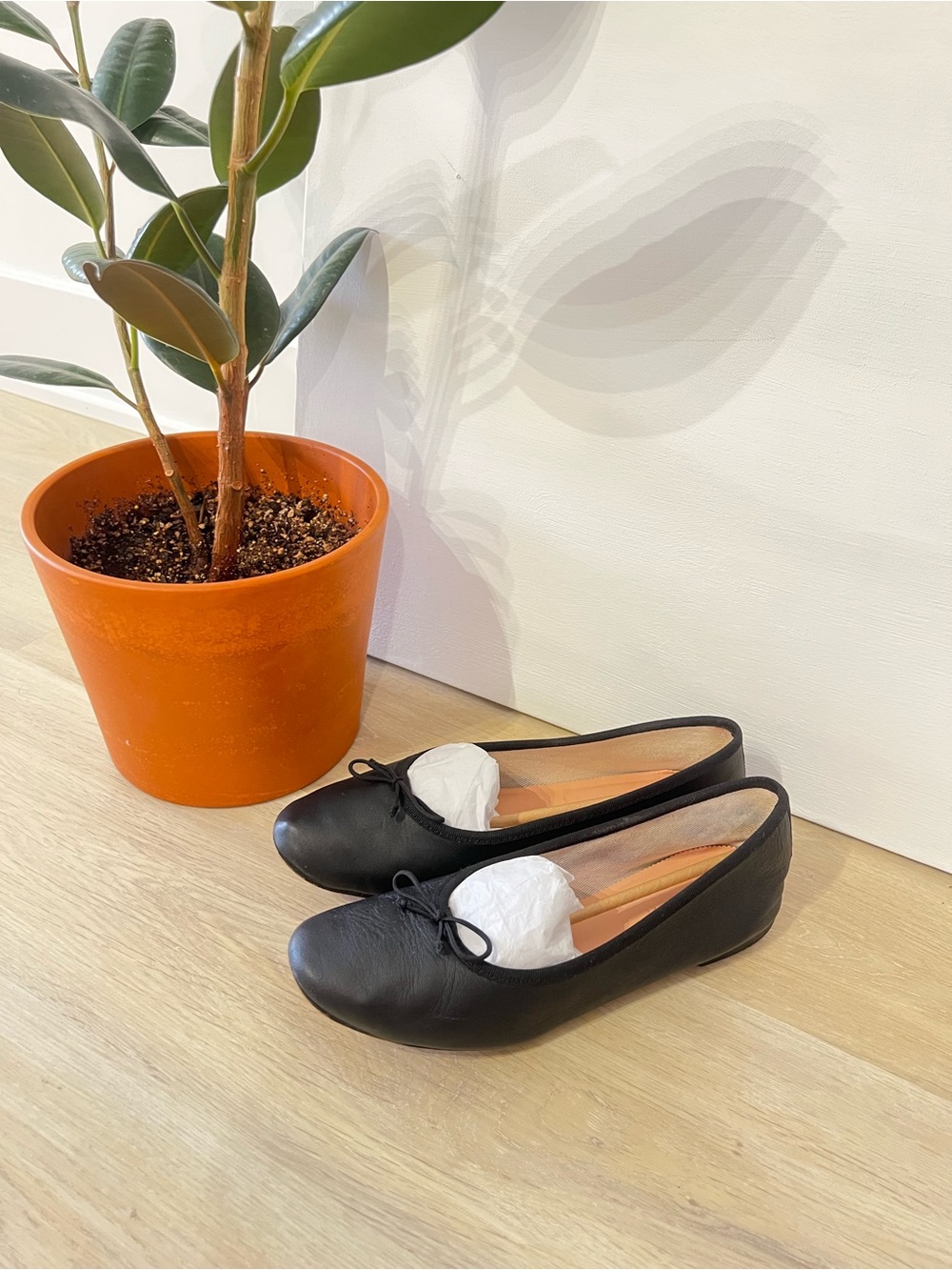 J. Crew Zoe Black Ballet Flats